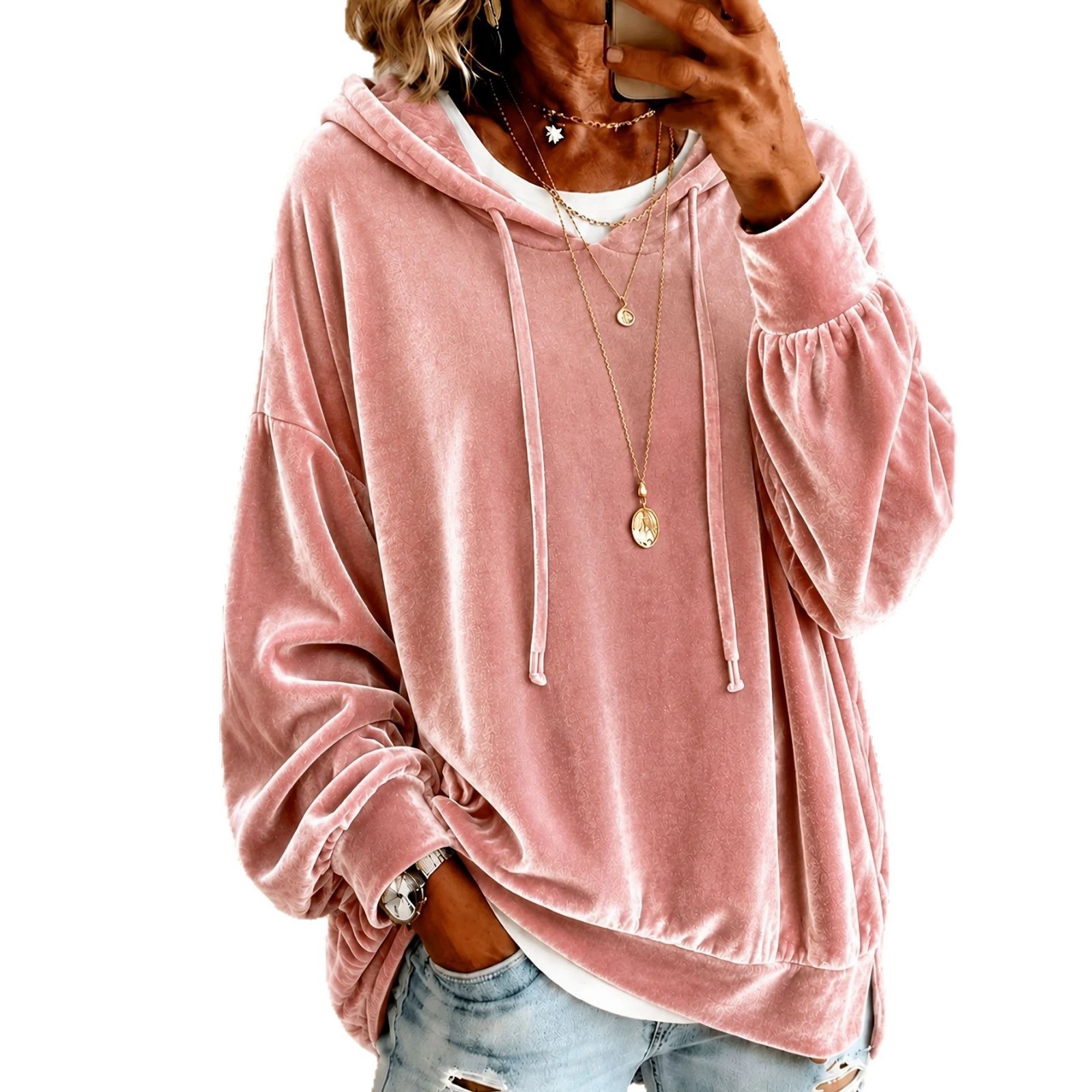 Women's Long Sleeve Fleece Hoo - Winter Clothing Drawing review and price