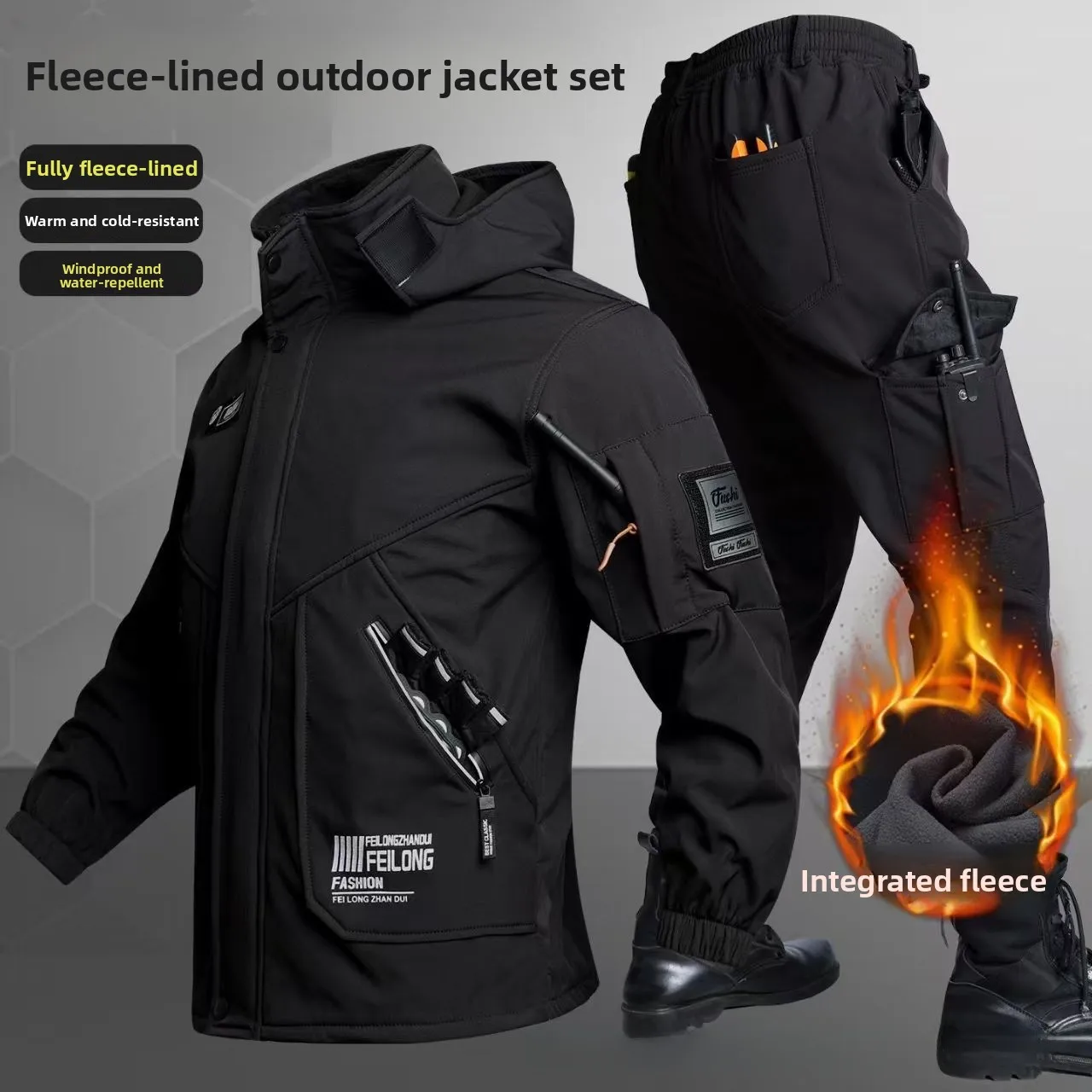Thickened Fleece Autumn Winter - Winter Clothing Pk review and price