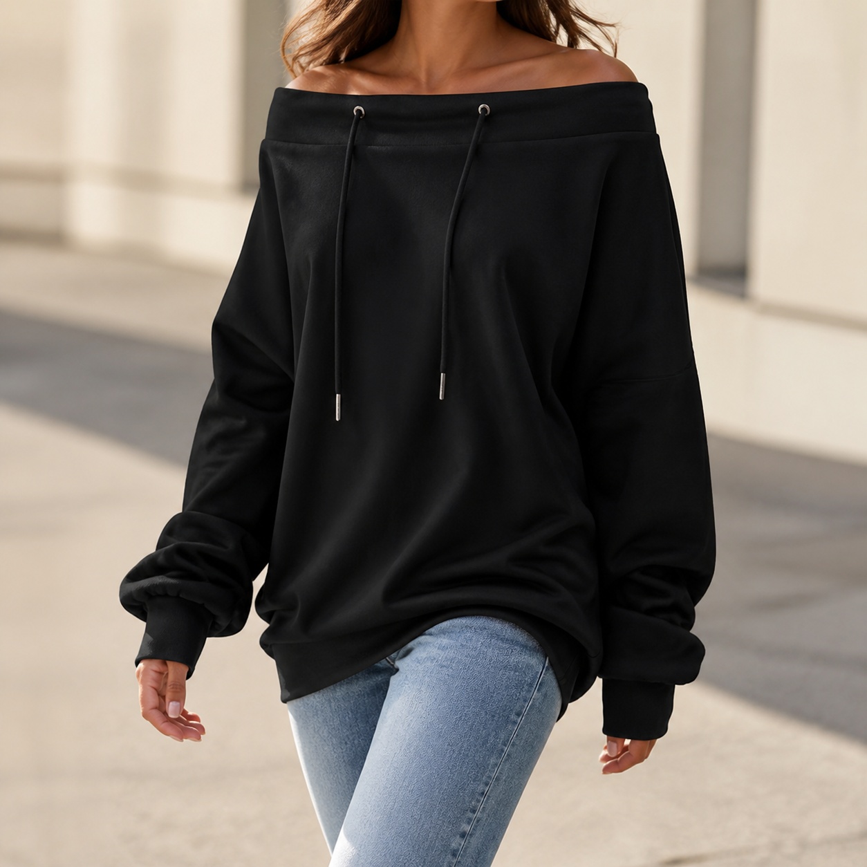 Women's Off Shoulder Loose Fit - Winter Clothing Drawing review and price